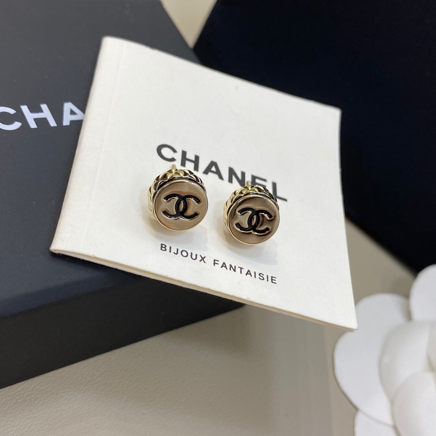 Chanel Button Stud
