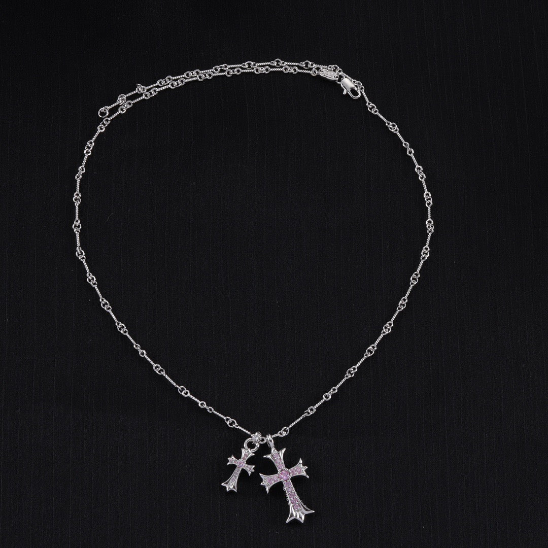 Chrome Hearts Double Cross Necklace