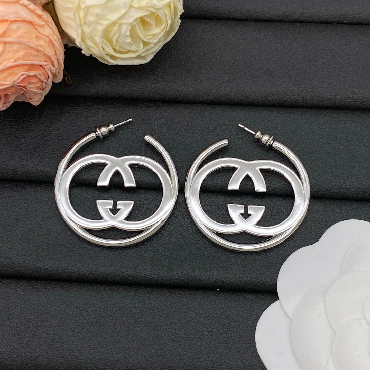 Gucci Silver Hoop Earrings