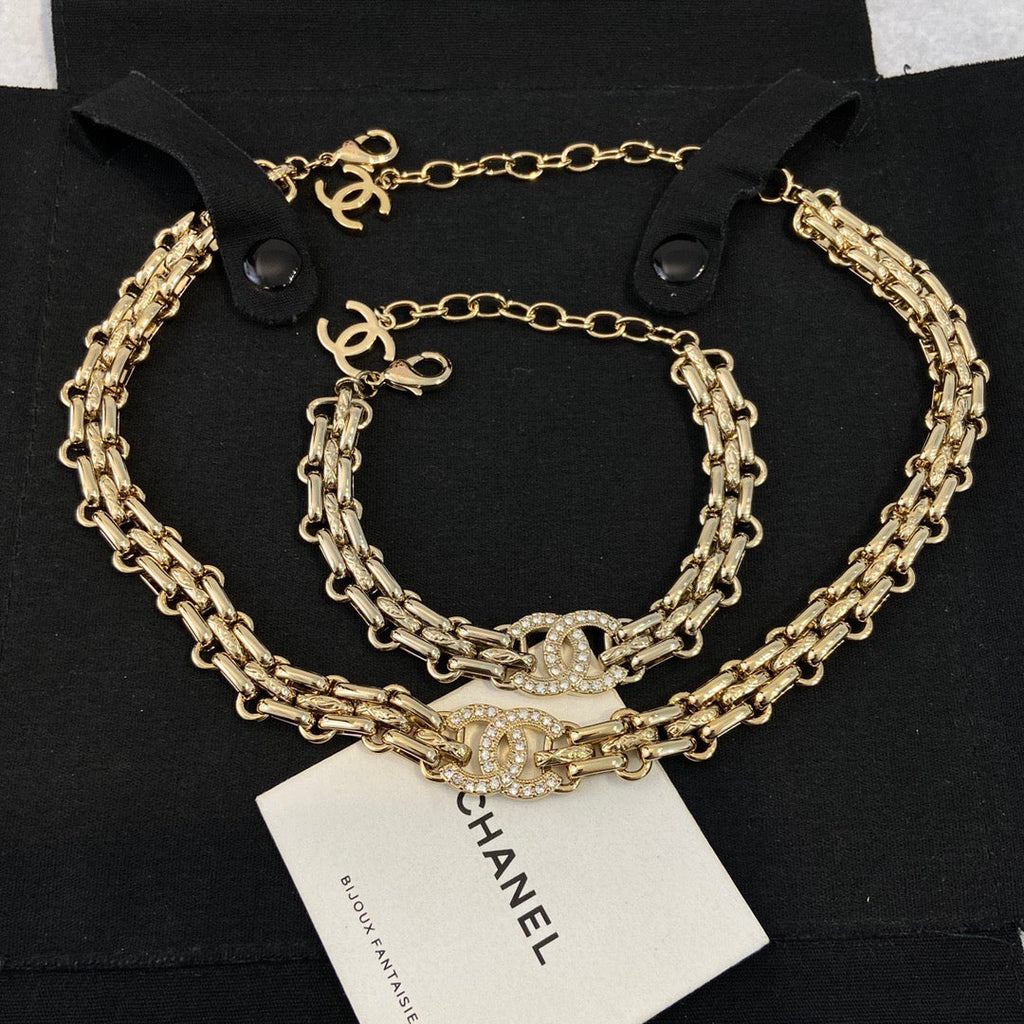 Chanel Chain Necklace Bracelet