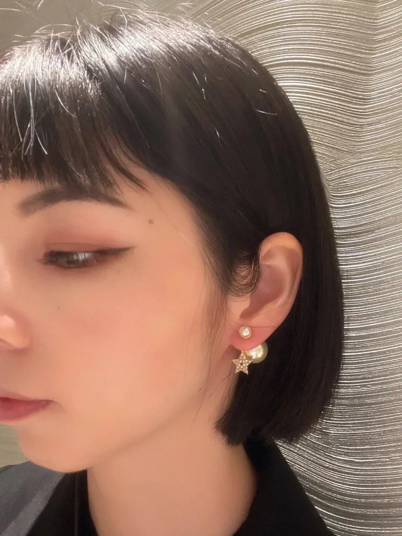 Dior Star Pearl Earrings